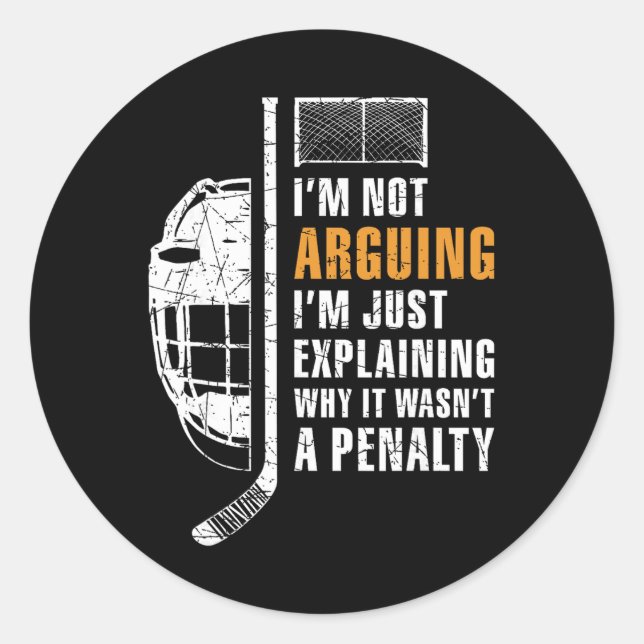 Sticker Rond Ne pas argumenter, juste expliquer pourquoi ce n'é (Devant)