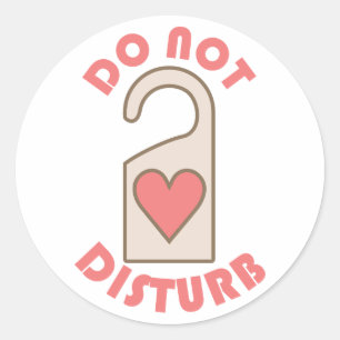 Sticker Rond Ne pas déranger