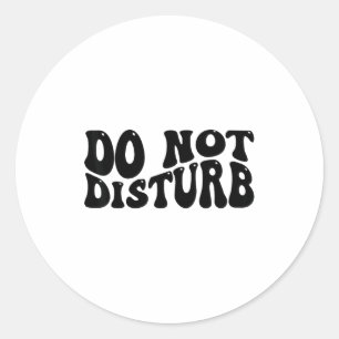 Sticker Rond Ne pas déranger