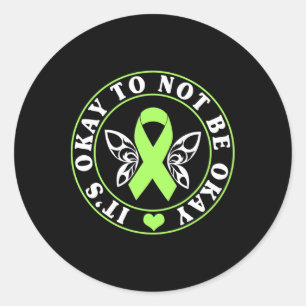Sticker Rond Ne pas être d'accord Sensibilisation à la santé me