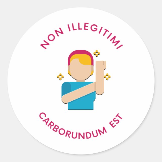 STICKER ROND NE PAS FAIRE (Devant)