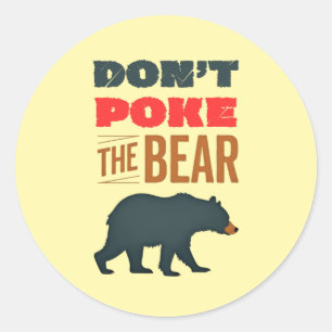 Sticker Rond Ne pas mettre en jeu la conception minimaliste de 