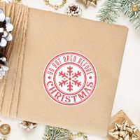 Ne pas ouvrir avant Noël Cadeau