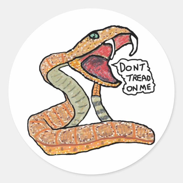 Sticker Rond Ne Pas Tourner Sur Moi (Devant)