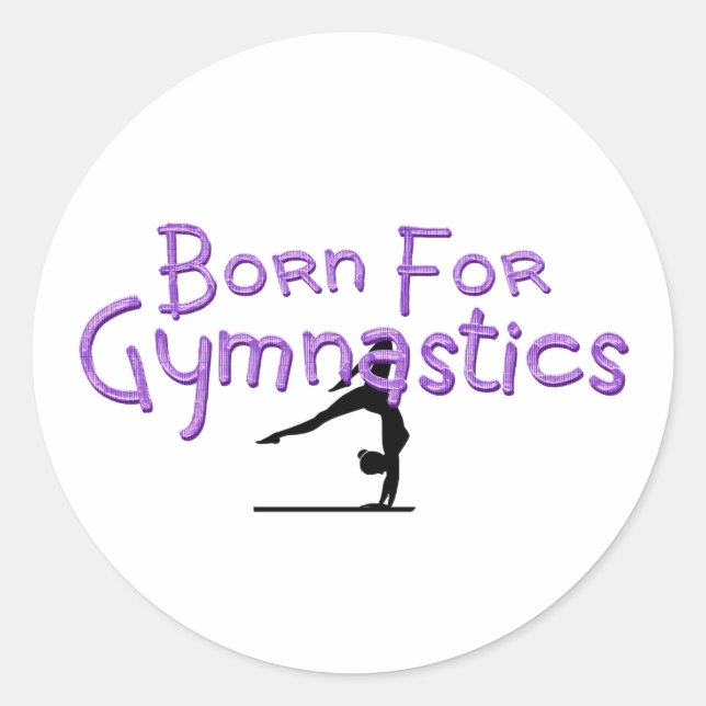 STICKER ROND NÉ POUR LA GYMNASTIQUE (Devant)