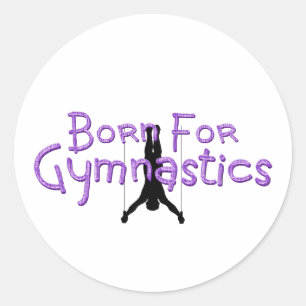 STICKER ROND NÉ POUR LA GYMNASTIQUE
