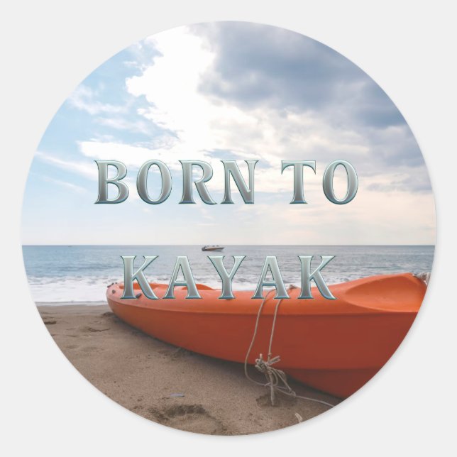 STICKER ROND NÉ POUR LE KAYAK (Devant)