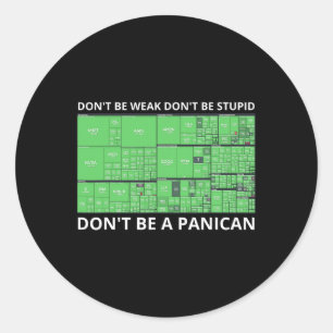 Sticker Rond Ne sois pas faible Ne sois pas stupide Ne sois pas