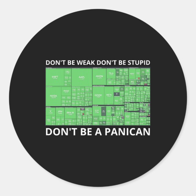 Sticker Rond Ne sois pas faible Ne sois pas stupide Ne sois pas (Devant)