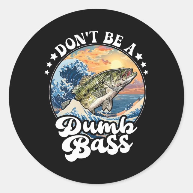 Sticker Rond Ne Sois Pas Un B Crétin (Devant)