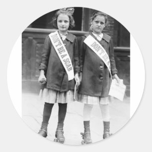 Sticker Rond Ne sois pas un poignard