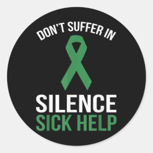 Sticker Rond Ne Souffrez Pas En Silence Aide Maladie - Santé Me
