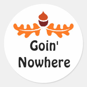 Sticker Rond Ne va nulle part
