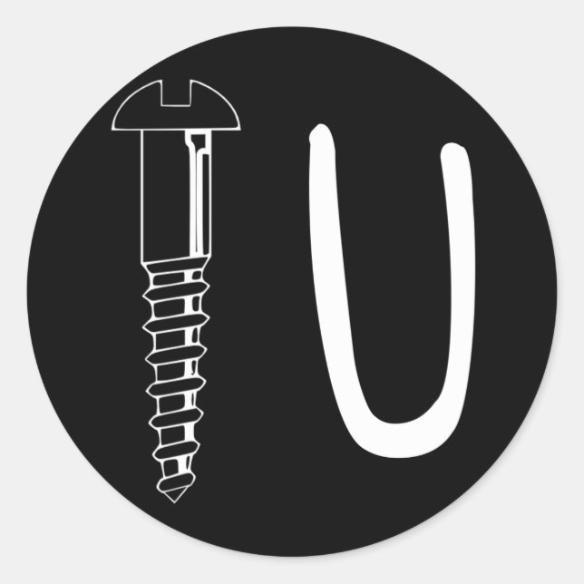 Sticker Rond Ne vous laissez pas (Devant)