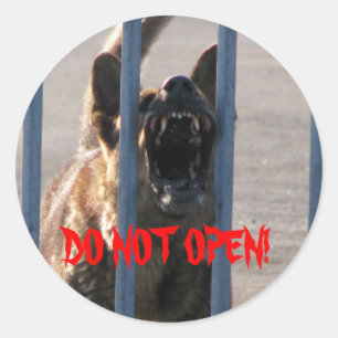 Sticker Rond Ne vous ouvrez pas