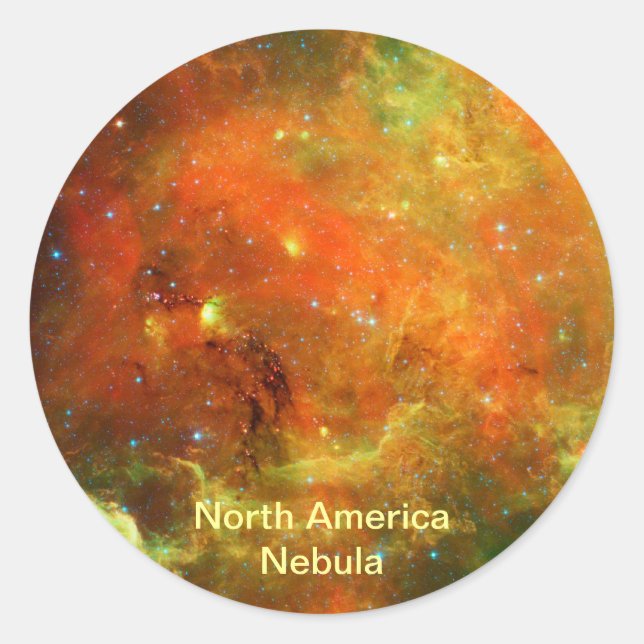 Sticker Rond Nebula Amérique du Nord (Devant)