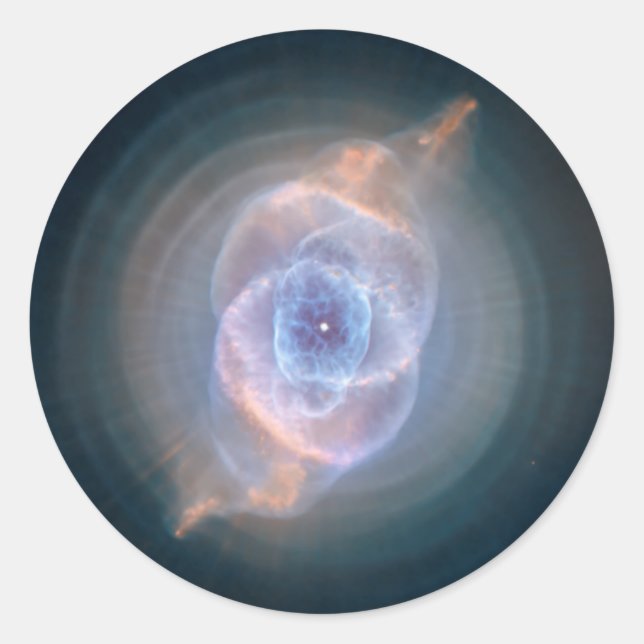 Sticker Rond Nebula oculaire des chats (Devant)