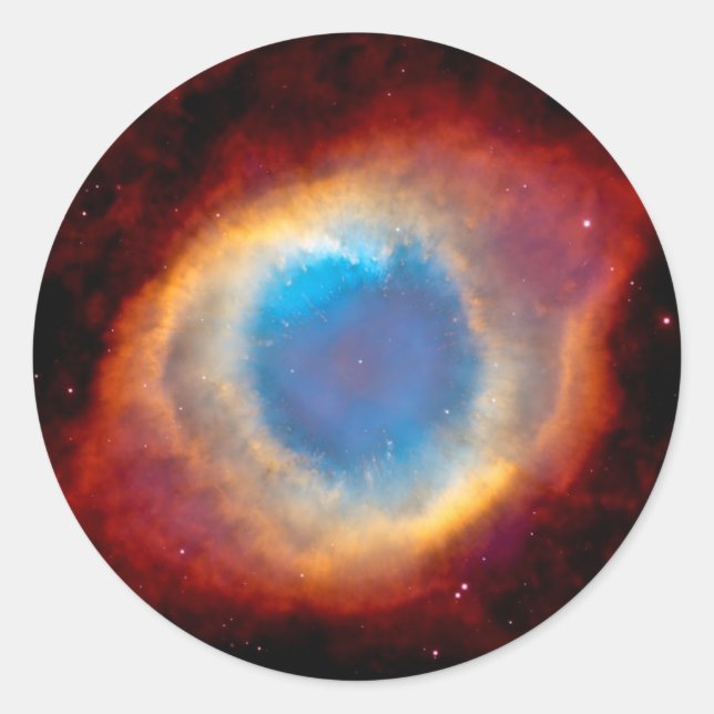 Sticker Rond Nébuleuse planétaire de l'Hélice NGC 7293 - L'Œil  (Devant)