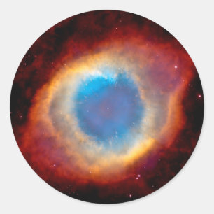 Sticker Rond Nébuleuse planétaire Hélix NGC 7293 - OEil de Dieu