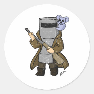 Sticker Rond ned kelly en détresse