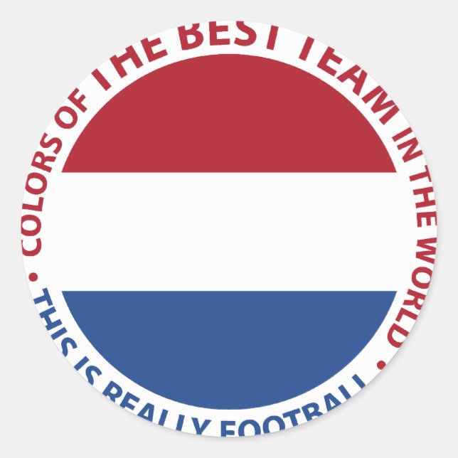 Sticker Rond Nederland Netherlands Art Shield (Devant)