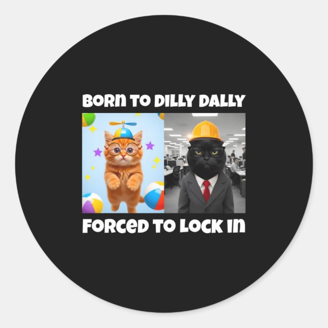 Sticker Rond Née Dilly Dally Serrure Forcée (Devant)