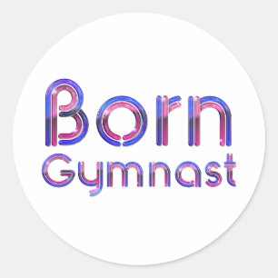 Sticker Rond Née Gymnaste