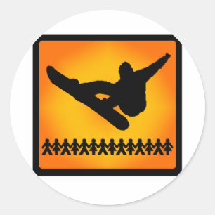 Sticker Rond neige légère