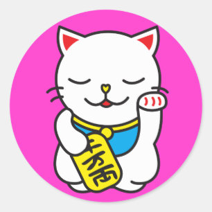 Sticker Rond Neko
