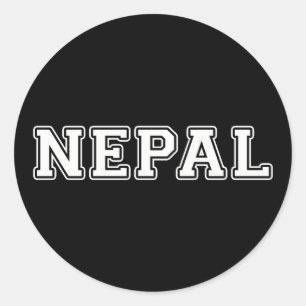 Sticker Rond Népal