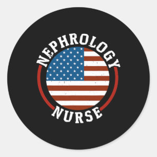Sticker Rond Néphrologie Infirmière Dialyse Infirmière Médicale