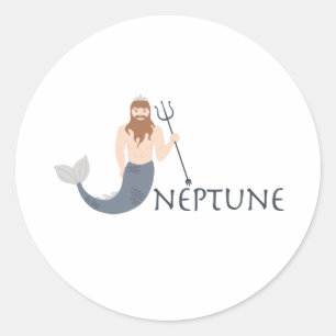 Sticker Rond Neptune