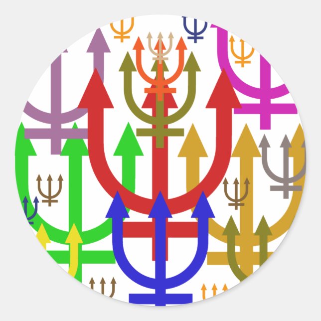 Sticker Rond Neptune (Devant)