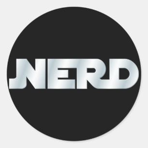 Sticker Rond Nerd