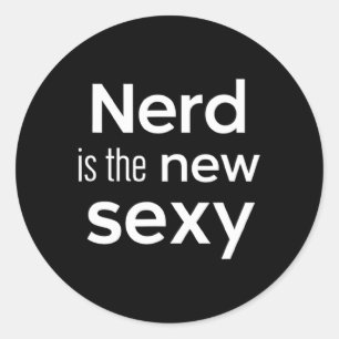 Sticker Rond Nerd Est Le Nouveau Y Gamers Ingénieurs Logiciels