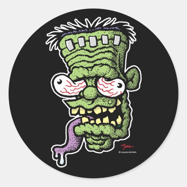 Sticker Rond Ness-stein 00 (Devant)