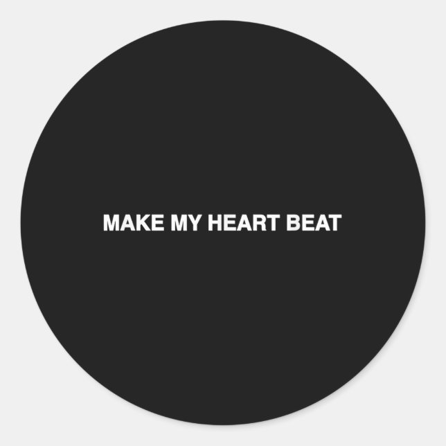 Sticker Rond Nessa Barrett Parole de Beat Coeur (Devant)