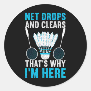 Sticker Rond Net Drops And Clears C'est pourquoi je suis ici Dm