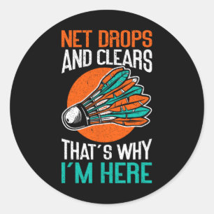 Sticker Rond Net Drops And Clears C'est pourquoi je suis ici Dm