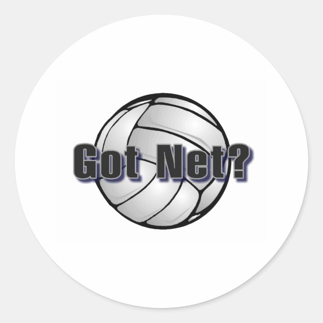 Sticker Rond Net (volley-ball) (Devant)