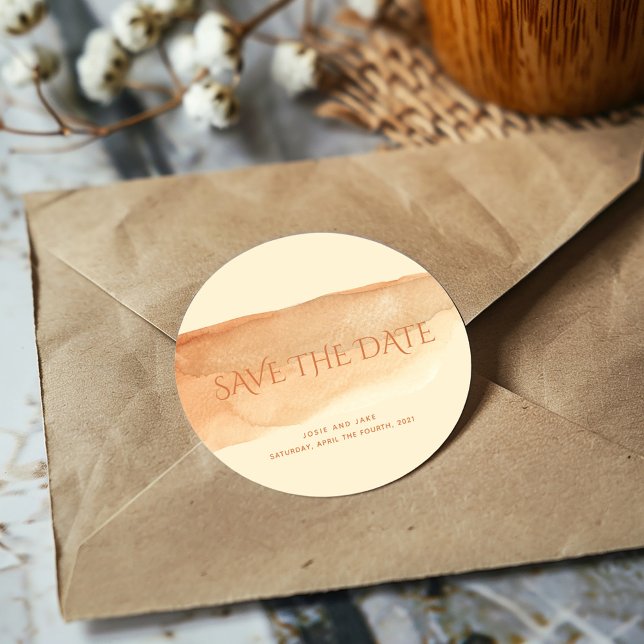 Sticker Rond Nettoyage de peinture à l'aquarelle enregistrer la (Créateur téléchargé)