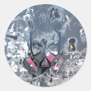 Sticker Rond Nettoyage urbain