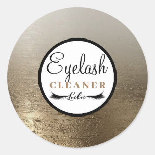 Sticker Rond Nettoyant pour cils de beauté Gold Glam Makeup