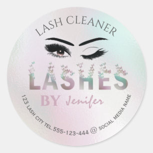 Sticker Rond Nettoyeur de laveuse de verre de luxe