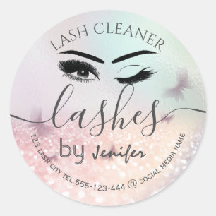 Sticker Rond Nettoyeur de laveuse de verre de luxe