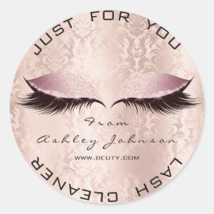 Sticker Rond Nettoyeur de Parties scintillant SPA de maquillage