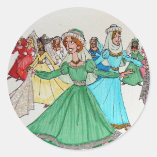 Sticker Rond Neuf Dames