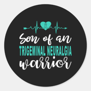 Sticker Rond Neuralgie Trigeminal Sensibilisation Caricature Tu