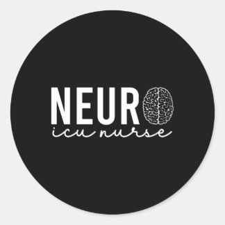 Sticker Rond Neurochirurgie Neurologie Neuro Tech Trauma Icu St