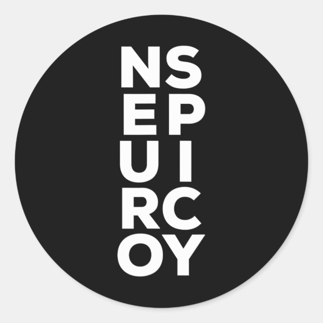 Sticker Rond Neurodivergent Neurodivers Spectre Adhd Neurospicy (Devant)